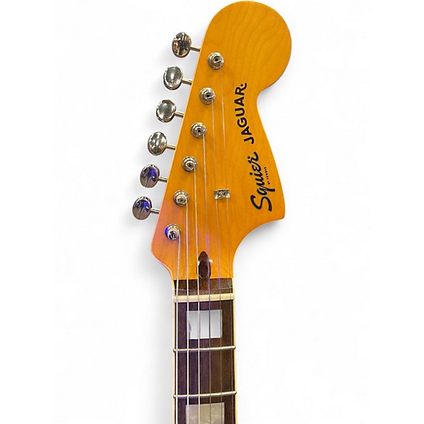 Used Squier CLASSIC VIBE JAGUAR Daphne Blue Solid Body Electric Guitar