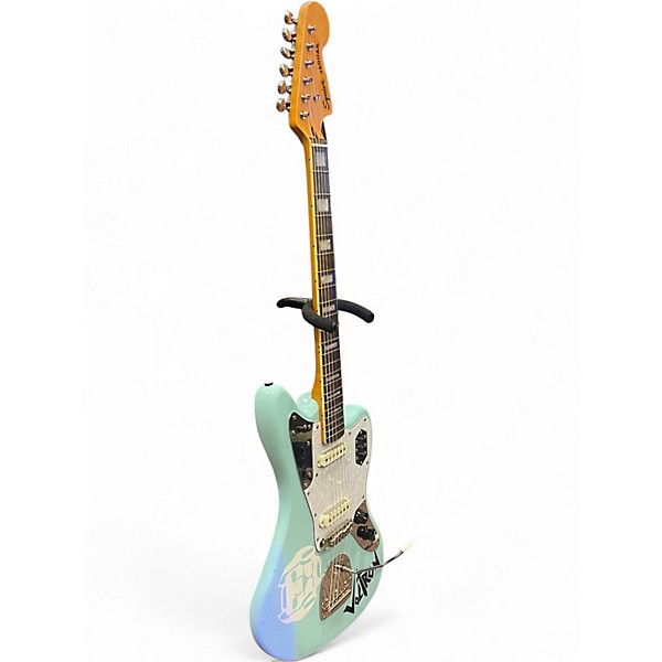 Used Squier CLASSIC VIBE JAGUAR Daphne Blue Solid Body Electric Guitar