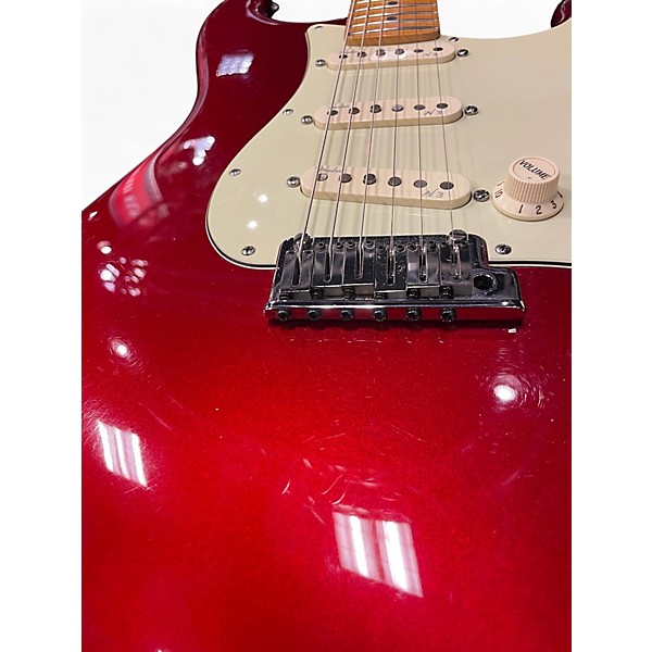 Used 2011 Fender American Deluxe Stratocaster Candy Apple Red Solid Body Electric Guitar