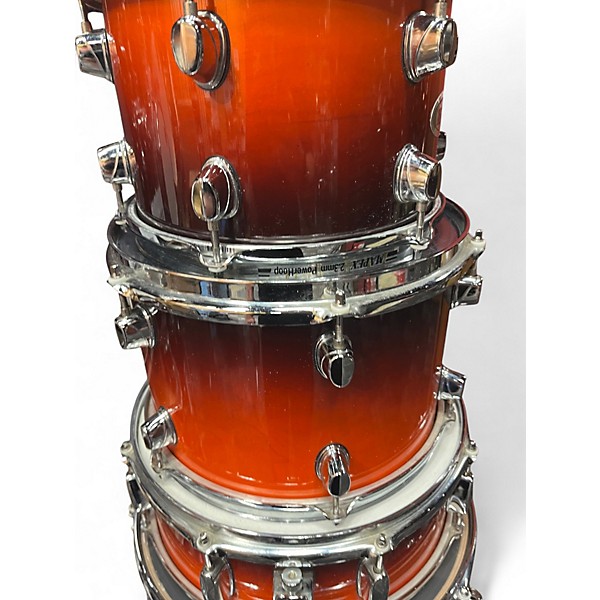 Used Mapex 7 Piece Meridian Orange Drum Kit