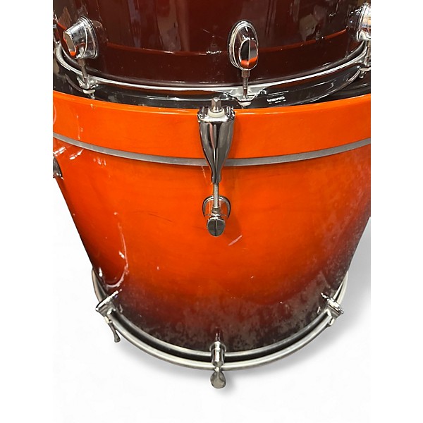 Used Mapex 7 Piece Meridian Orange Drum Kit