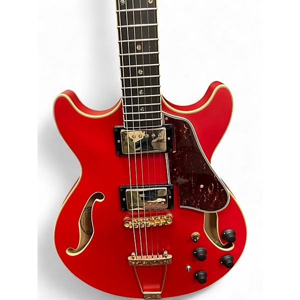 Used Ibanez AMH90-CRF ARTCORE EXPRESSIONISIST MATTE RED Hollow Body Electric Guitar