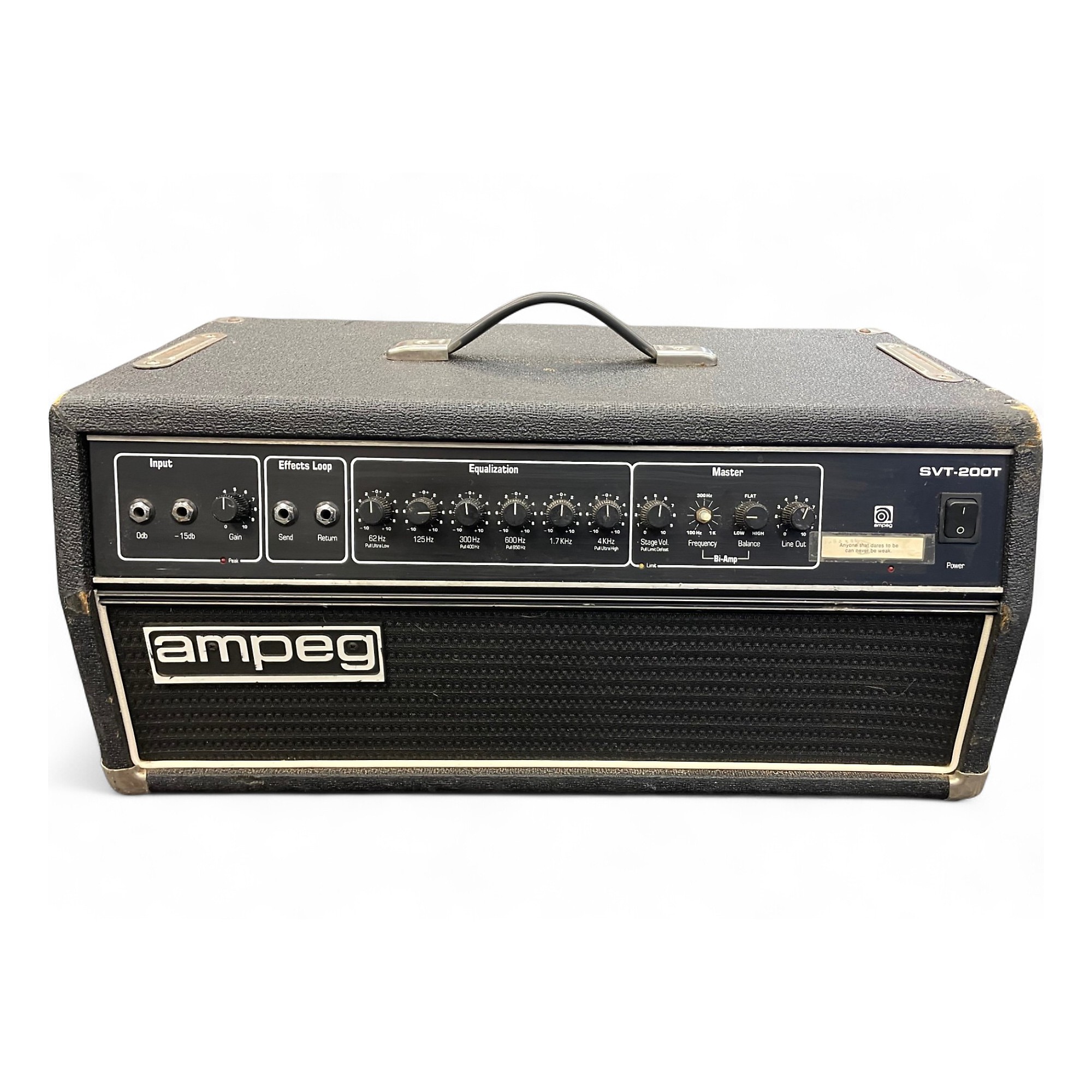 ampeg アンペグベース用アンプヘッドSVT200T Vintage 1990s Ampeg SVT200T Bass Amp Head | Guitar Center