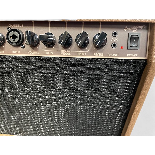 Used Fender ACOUSTASONIC 40 Guitar Combo Amp