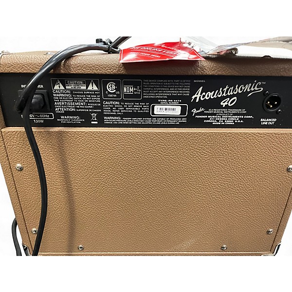 Used Fender ACOUSTASONIC 40 Guitar Combo Amp