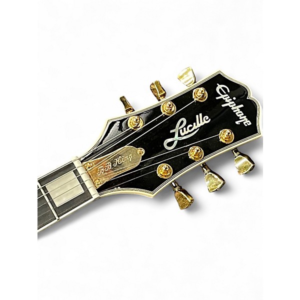 Used Epiphone BB King Lucille Ebony Hollow Body Electric Guitar