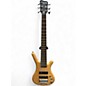 Used Warwick Pro Series Corvette Standard 6 String Natural Electric Bass Guitar thumbnail