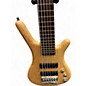 Used Warwick Pro Series Corvette Standard 6 String Natural Electric Bass Guitar