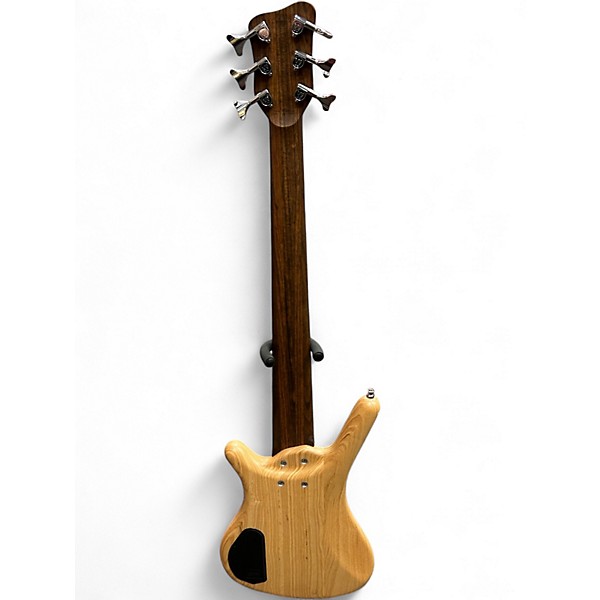 Used Warwick Pro Series Corvette Standard 6 String Natural Electric Bass Guitar
