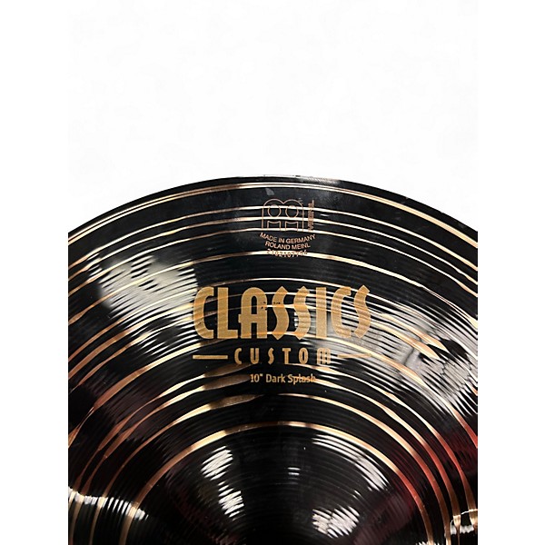 Used MEINL 10in Classics Custom Dark Splash Cymbal