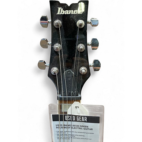 Used Ibanez AX120 GREEN Solid Body Electric Guitar