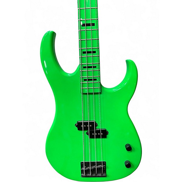 Used Dean Custom Zone 4-String NUCLEAR GREEN Electric Bass Guitar