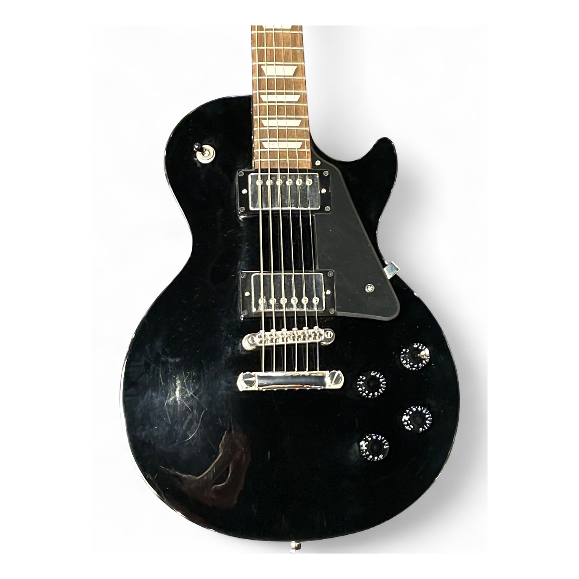 Used 2023 Epiphone Les Paul Studio Ebony Solid Body Electric