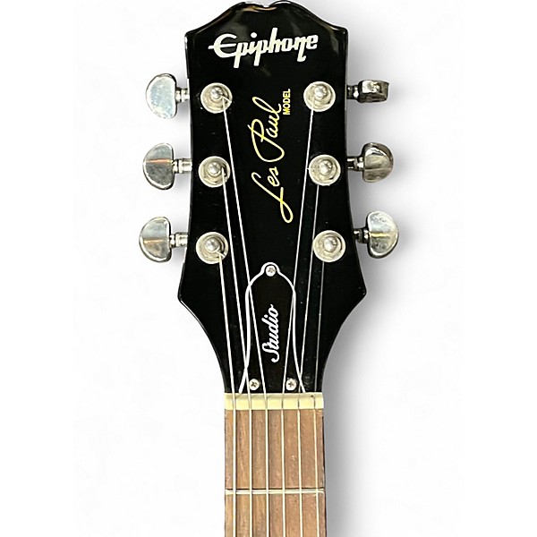 Used 2023 Epiphone Les Paul Studio Ebony Solid Body Electric Guitar