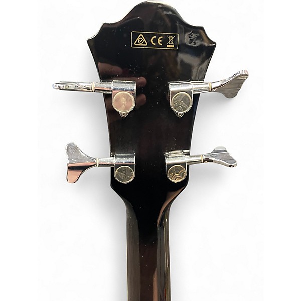 Used Ibanez AEB20E-TKS Trans Black Acoustic Bass Guitar