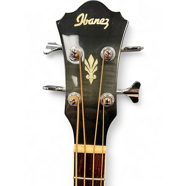 Used Ibanez AEB20E-TKS Trans Black Acoustic Bass Guitar