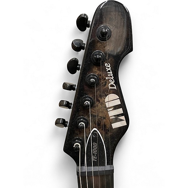 Used ESP LTD DELUXE TE-1000 BURL Solid Body Electric Guitar