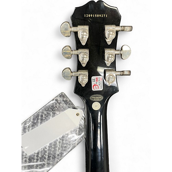Used Epiphone Les Paul Standard Black Solid Body Electric Guitar