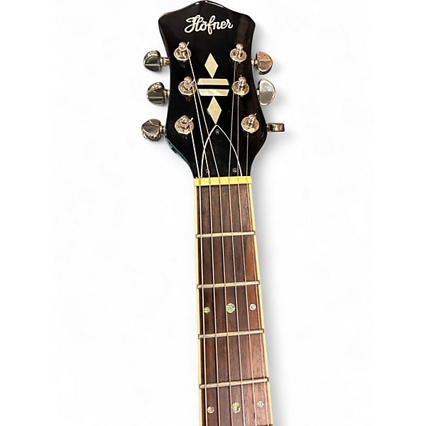Used Hofner Colorama II Black Solid Body Electric Guitar