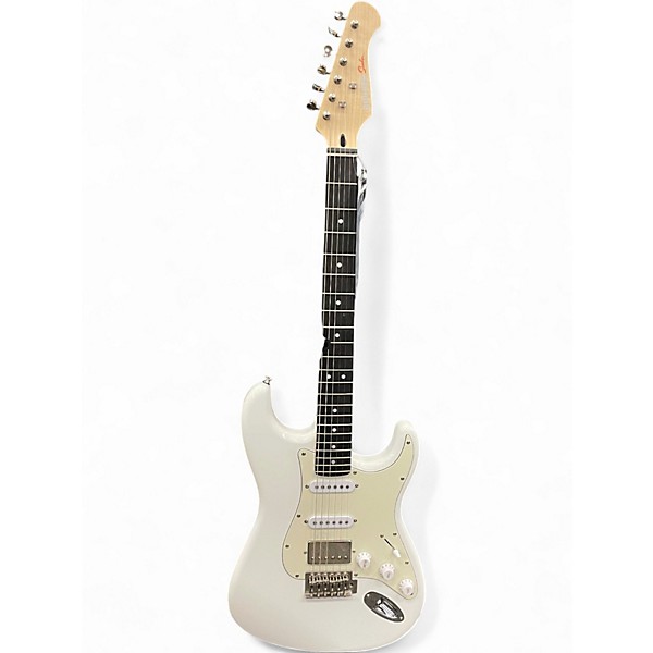 Used Donner SEEKER Antique White Solid Body Electric Guitar