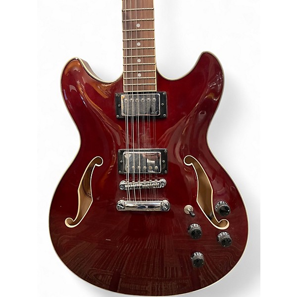 Used Ibanez AS7312 12 String Artcore TRANS CHERRY RED Hollow Body Electric Guitar