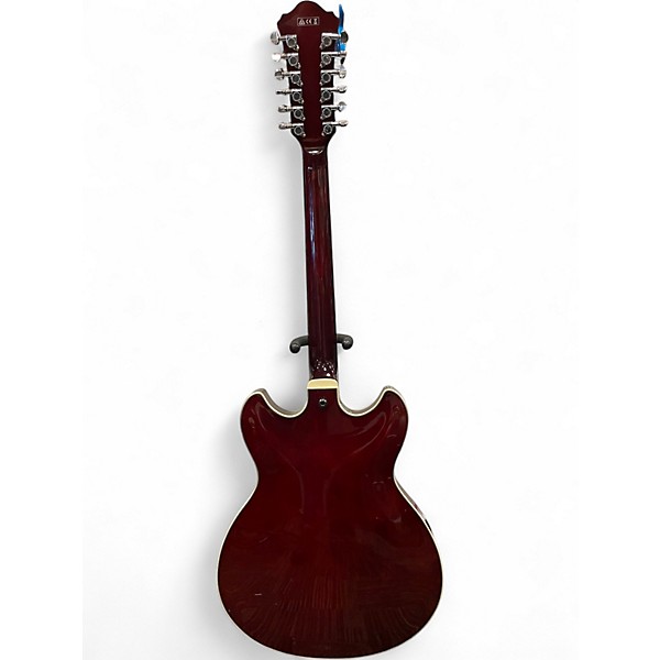 Used Ibanez AS7312 12 String Artcore TRANS CHERRY RED Hollow Body Electric Guitar