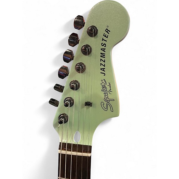 Used 2018 Squier Contemporary Active Jazzmaster HH Surf Pearl Solid Body Electric Guitar