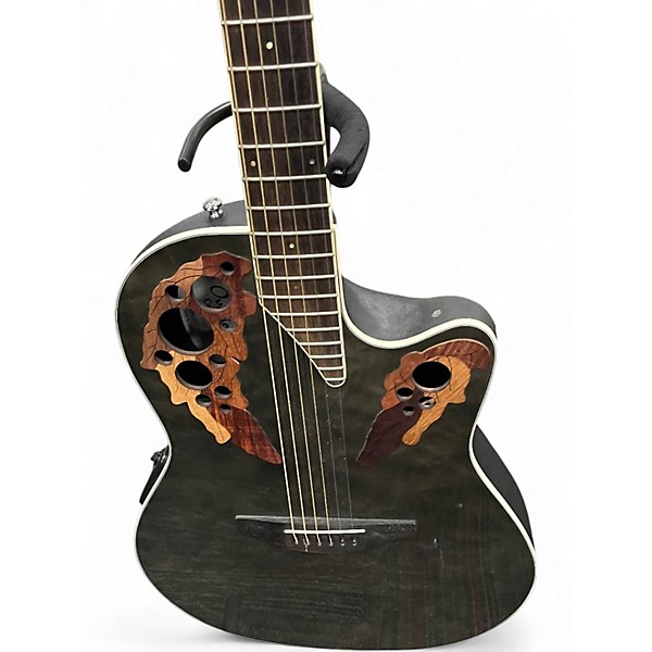 Used Ovation Celebrity CE48P 2 Tone Sunburst Acoustic Electric Guitar