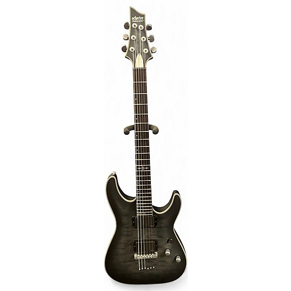 Used Schecter Guitar Research C1 Platinum Black Solid Body Electric Guitar