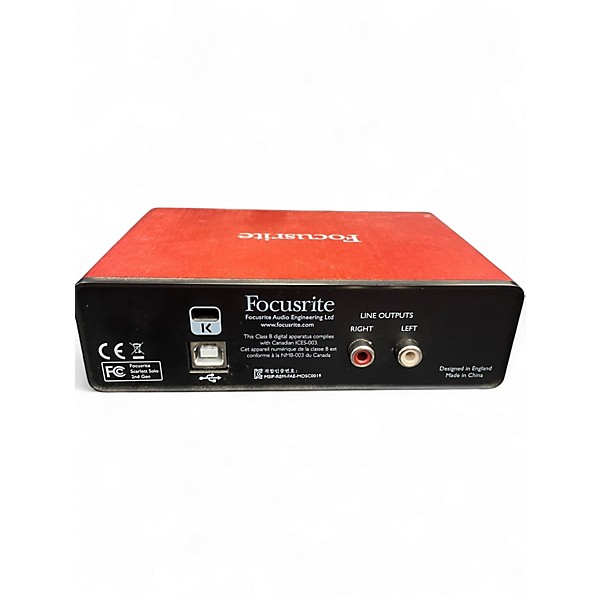 Used Focusrite Scarlett Solo Audio Interface