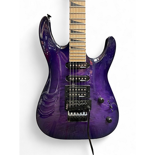 Used Jackson JS32 Dinky Trans Purple Solid Body Electric Guitar