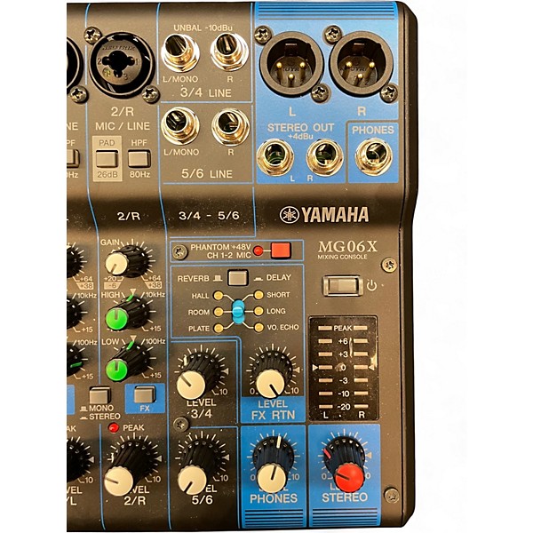 Used Yamaha MG06X Unpowered Mixer