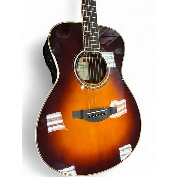 Used Yamaha LSTA 2 Color Sunburst Acoustic Electric Guitar