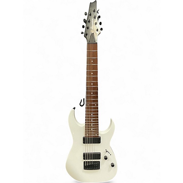 Used Ibanez RG8 8 String WHITE Solid Body Electric Guitar