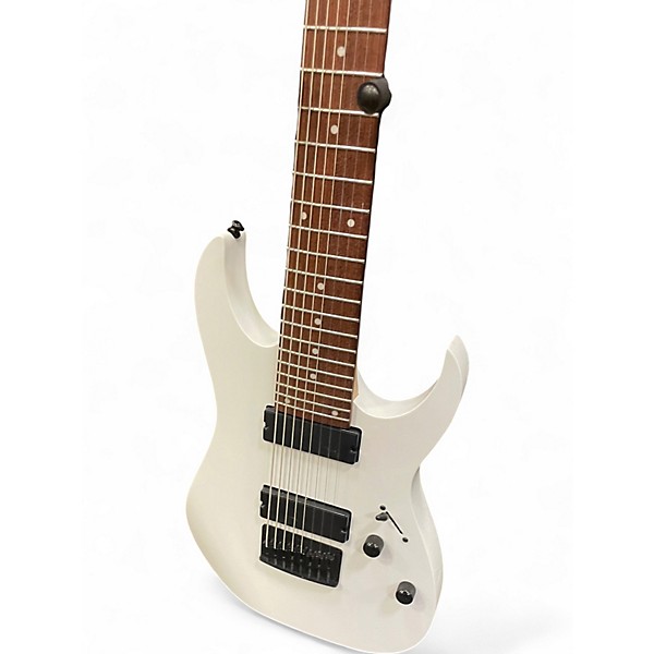 Used Ibanez RG8 8 String WHITE Solid Body Electric Guitar