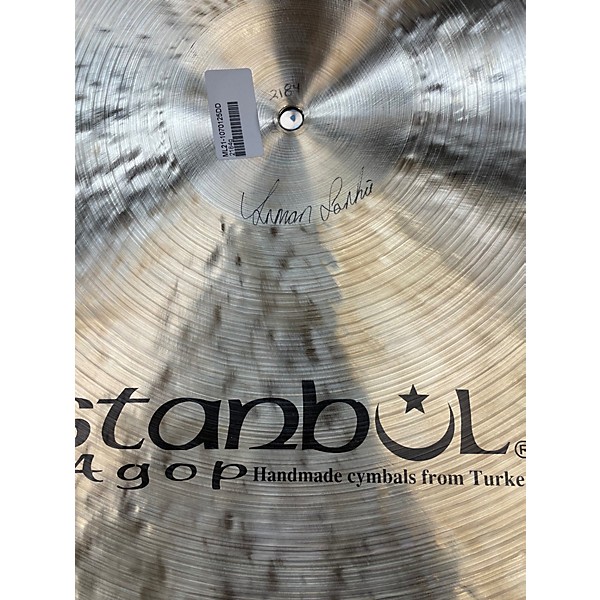 Used Istanbul Agop 21in Mel Lewis Signature Crash Ride Cymbal
