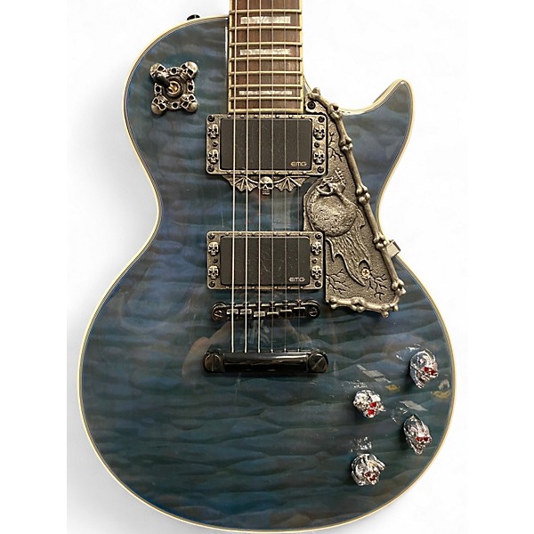 Used Epiphone LES PAUL Ocean Blue Solid Body Electric Guitar