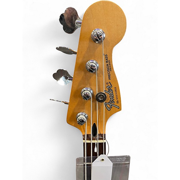 Used Fender Standard Precision Bass Olympic White Electric Bass Guitar