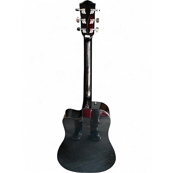 Used Fender CD60SCE Black Acoustic Electric Guitar