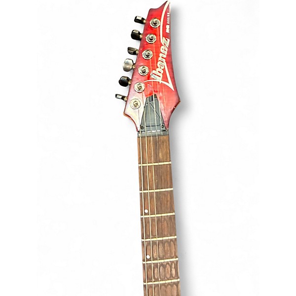 Used Ibanez RG321FMSP RG Series Crimson Red Trans Solid Body Electric Guitar