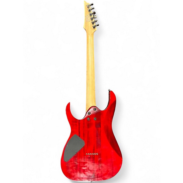 Used Ibanez RG321FMSP RG Series Crimson Red Trans Solid Body Electric Guitar