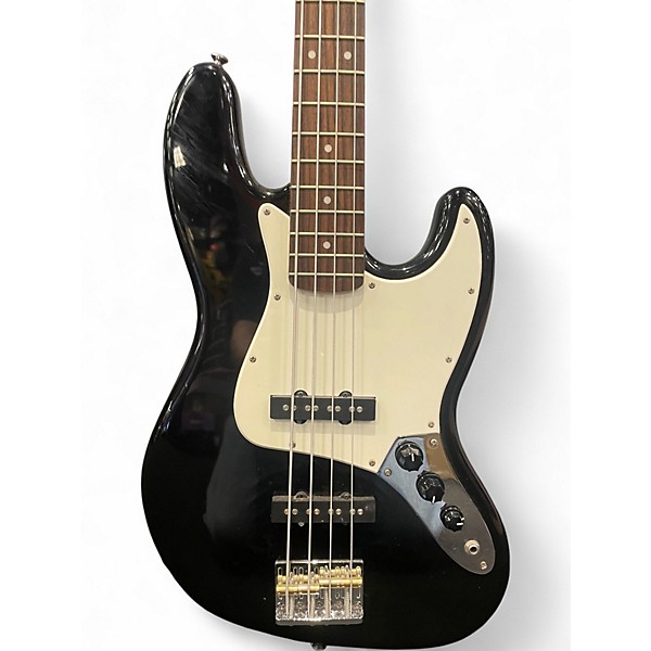 Used Squier Affinity Jazz Bass Black Electric Bass Guitar