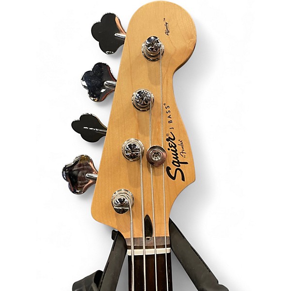 Used Squier Affinity Jazz Bass Black Electric Bass Guitar