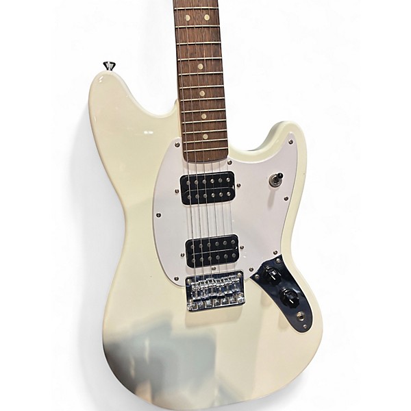 Used Squier Bullet Mustang HH Arctic White Solid Body Electric Guitar
