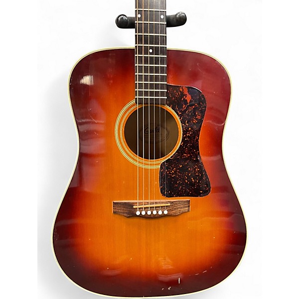 Vintage 1987 Guild D030A06 Cherry Sunburst Acoustic Guitar