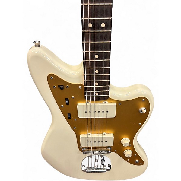 Used Squier J Mascis Jazzmaster Vintage White Solid Body Electric Guitar