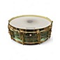 Used Ludwig 13X7 Carl Palmer Snare GREEN AND GOLD Drum thumbnail