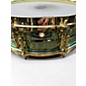 Used Ludwig 13X7 Carl Palmer Snare GREEN AND GOLD Drum