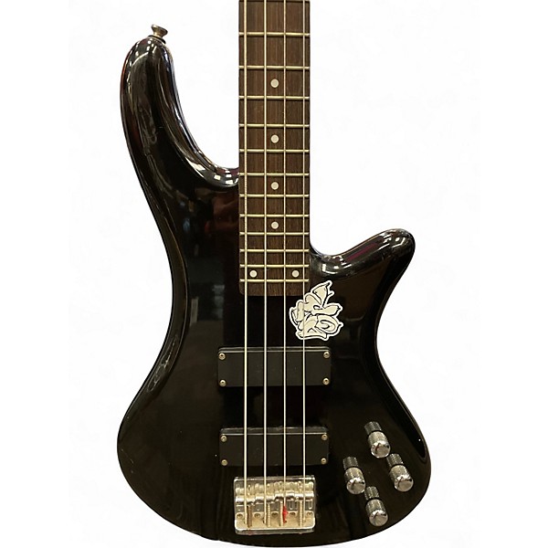 Used Schecter Guitar Research Raiden Deluxe 4 String Black Electric Bass Guitar
