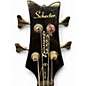 Used Schecter Guitar Research Raiden Deluxe 4 String Black Electric Bass Guitar